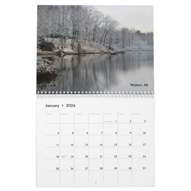Natur in Michigan-Kalender Kalender (Jan 2026)