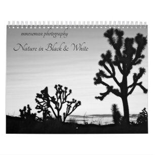 Natur in Schwarz und Weiß Kalender