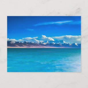 Natur Inspiration China, Berge und Meer Postkarte