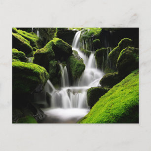 Natur-Inspirationen Wasserfall in Südkorea Postkarte