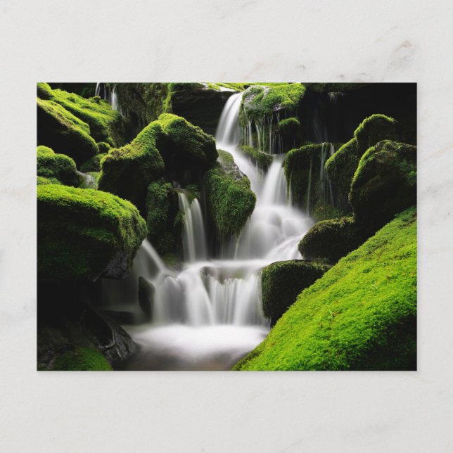 Natur-Inspirationen Wasserfall in Südkorea Postkarte (Vorderseite)