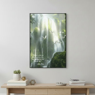 Natur Inspirationszitat John Muir Gestreckt Leinwanddruck