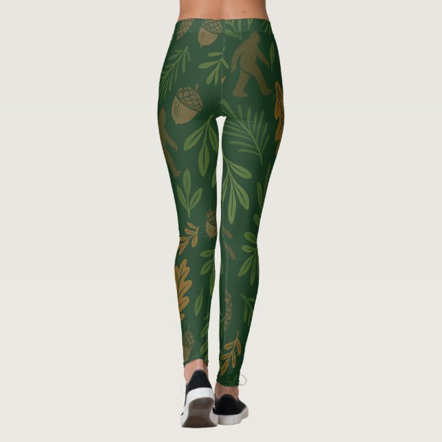 Natur inspiriert Leggings mit spielerischer Drehun (Rückseite)