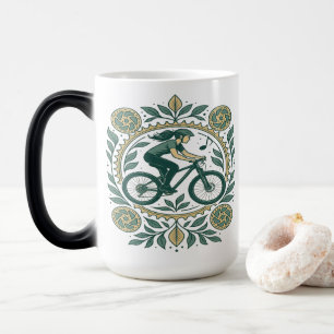 Natur Inspiriert Radlerin - Boho Biking Verwandlungstasse