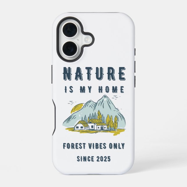 Natur iPhone 16 Hülle (Rückseite)