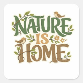 Natur ist Heimat Eco Natur Aufkleber