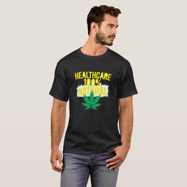 Natur ist meine Medizin - Öko Wellness T-Shirt (Vorne ganz)