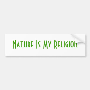 Natur ist meine Religion Autoaufkleber