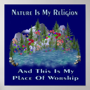 Natur ist meine Religion Poster