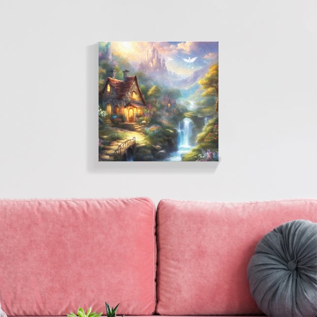 Natur- Leinwand (Glanz) (Insitu (Wohnzimmer))
