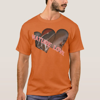 Natur Liebe Herz Design lustig T-Shirt