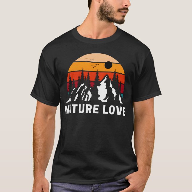Natur Liebe lustig T-Shirt (Vorderseite)