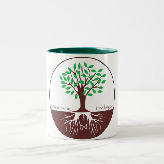 Natur-liebevoller Baum Hugger Zweifarbige Tasse