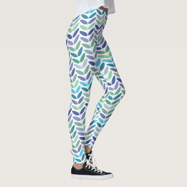 Natur-Liebhaber-Blumenniederlassungs-Muster Leggings (Rechts)