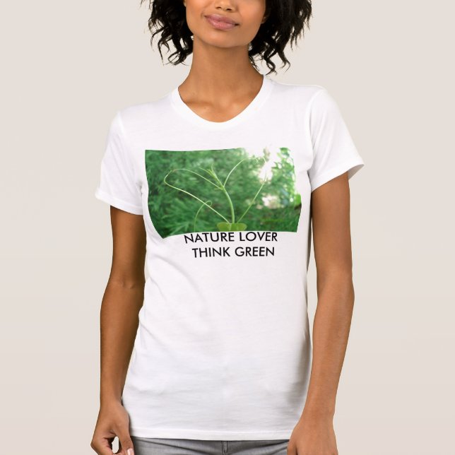 NATUR-LIEBHABER-DENKE ÖKOLOGISCH T-Shirt (Vorderseite)