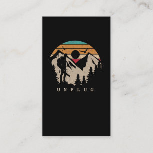 Natur Lover Adventure Scout Outdoor Wandern Visitenkarte