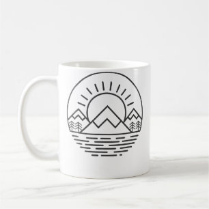 Natur Minimalist Berge Camping Wandern Kaffeetasse