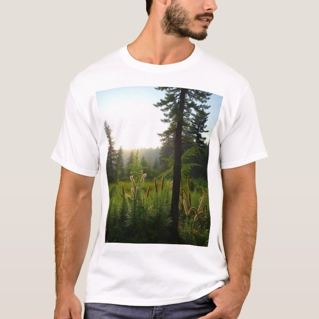 Natur mit Tiger T-Shirt (Vorderseite)