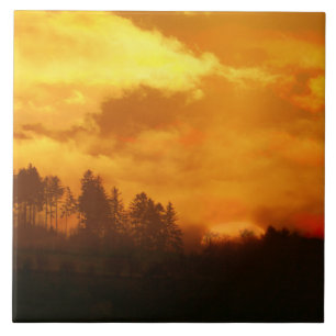 NATUR MORGEN SONNENAUFGANG FLIESE