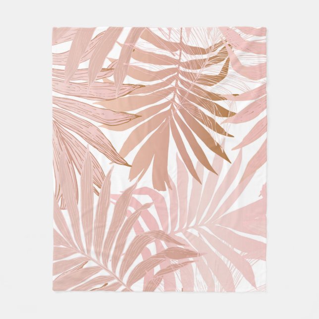 Natur nahtlos Muster. Handgezeichnete abstrakte Tr Fleecedecke (Vorderseite)