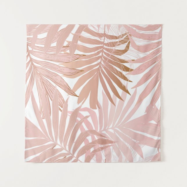 Natur nahtlos Muster. Handgezeichnete abstrakte Tr Wandteppich (Vorderseite)