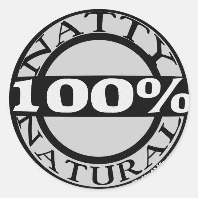 Natur natürlich runder aufkleber (Vorderseite)