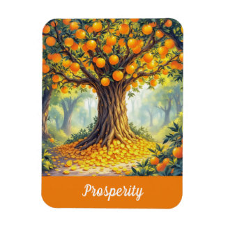 Natur Orange Baum Reichtum Überfluss Wohlstand Magnet