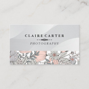 Natur   Pflanze   Blumenmuster Visitenkarte