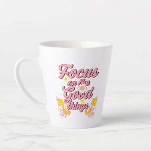 Natur-Seelen-Slogan Konzentriere dich auf die gu Milchtasse