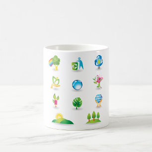 Natur-Symbole Kaffeetasse
