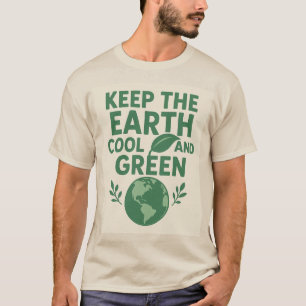 Natur-Tee - Erhalte die Erde kühl und grün T-Shirt