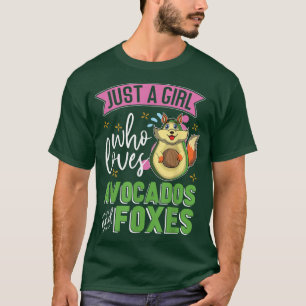 Natur Tier Niedlich nur ein Mädchen, das Avocados T-Shirt