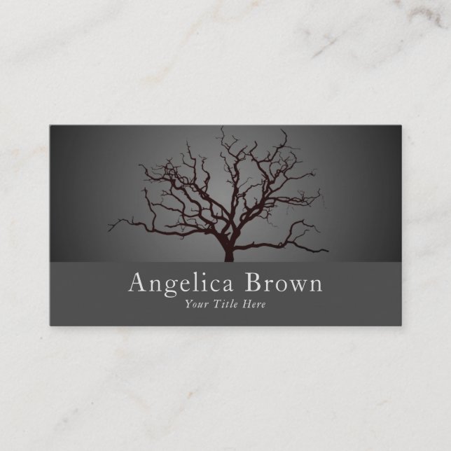 Natur - Tree Business Card Visitenkarte (Vorderseite)