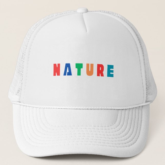 Natur Truckerkappe (Vorderseite)
