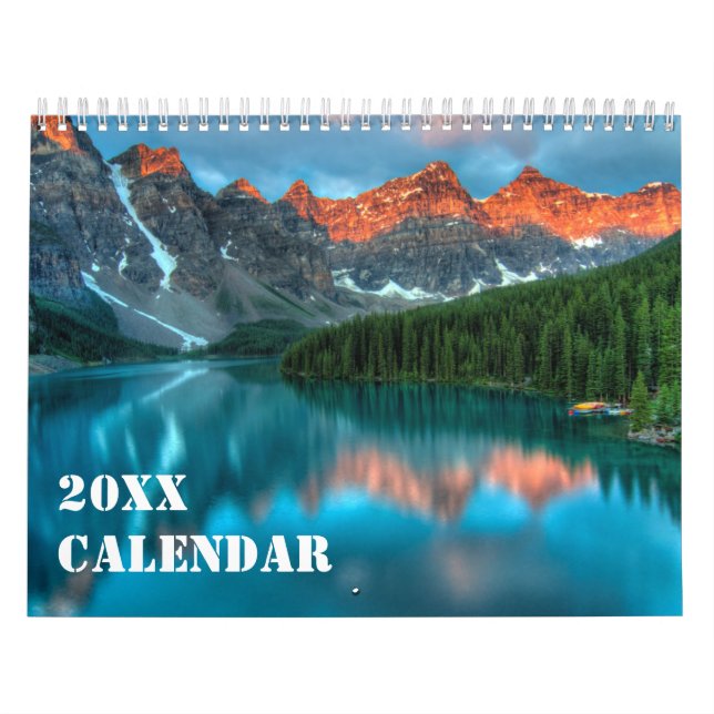 Natur und Berge lieben Neujahrskalender Kalender (Titelbild)