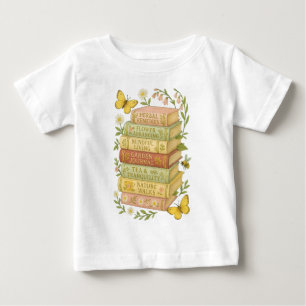 Natur und Botanischer Stapel buchen Baby T-shirt