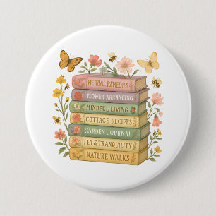 Natur und Botanischer Stapel buchen Button