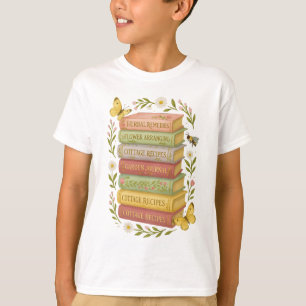 Natur und Botanischer Stapel buchen T-Shirt