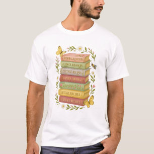 Natur und Botanischer Stapel buchen T-Shirt
