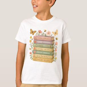 Natur und Botanischer Stapel buchen T-Shirt