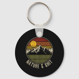 Natur Und - Lustige Vintage Berge Wandern Campin Schlüsselanhänger