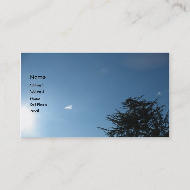 Natur Visitenkarte (Vorderseite)
