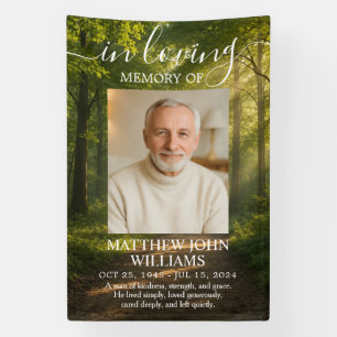 Natur Wald Outdoor Mann Foto Trauer Gedenken Banner