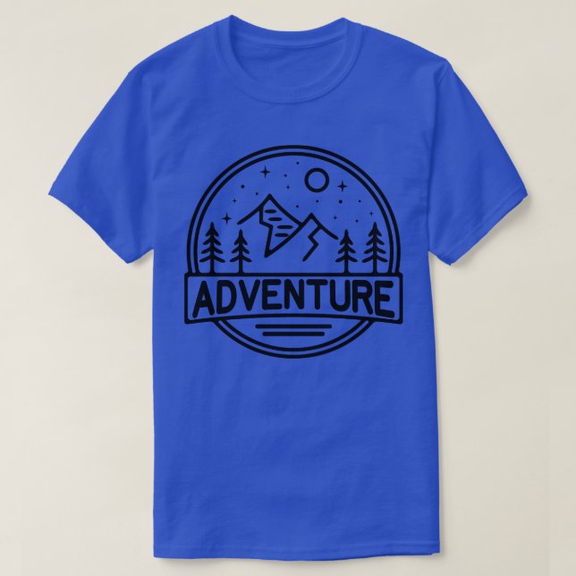 Natur Wandern Abenteuer T-Shirt (Design vorne)