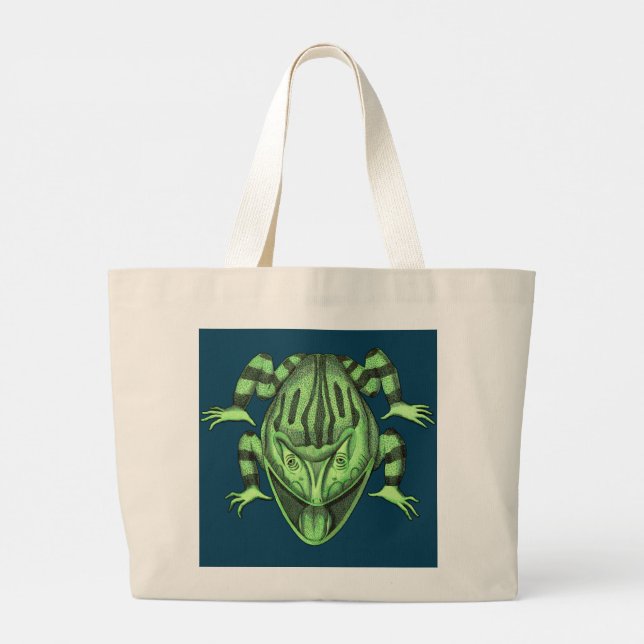 Natur-Wilde Reptilien Die Toad Tote Tasche (Rückseite)