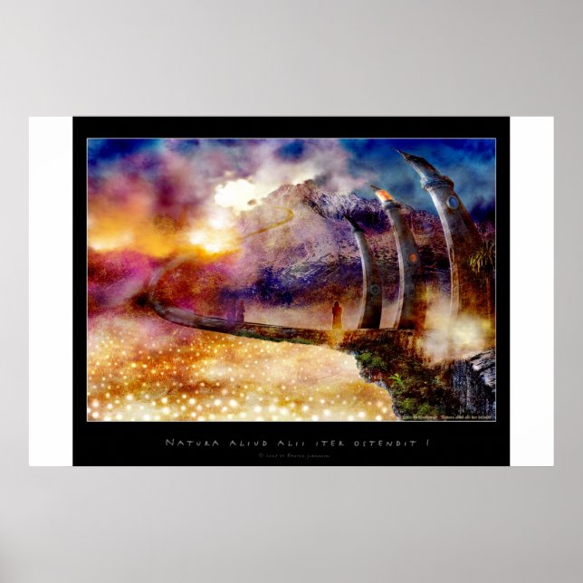 Natura aliud alii iter ostendit - Poster (Vorne)