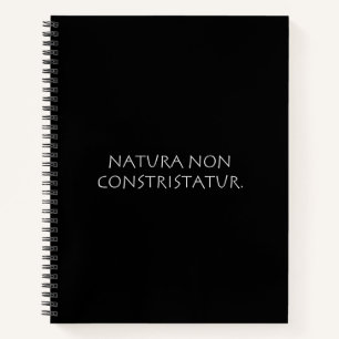Natura non constristatur notizbuch