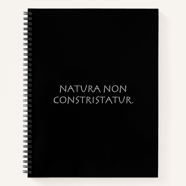 Natura non constristatur notizbuch (Vorderseite)