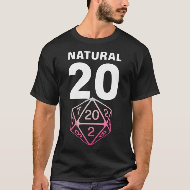 Natural 20 T-Shirt (Vorderseite)