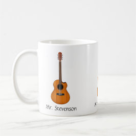 Natural Acoustic Guitar Tasse